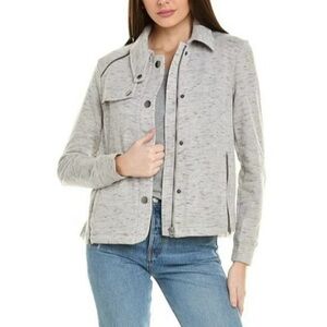 CAbi Heathered Gray Rookie Jacket Women’s XL Utility Moto Timeless